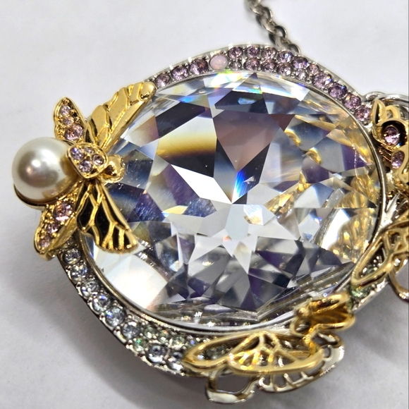 SWAROVSKI CANDY PENDANT BUTTERFLY/WING CRYSTAL NECKLACE *AUTHENTIC* - Picture 2 of 5